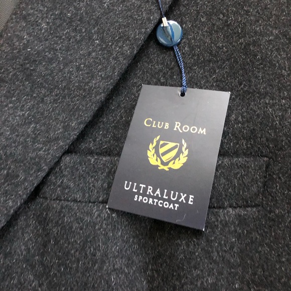 Club Room Macy’s Men’s Black Sports Coat Ultraluxe - Picture 6 of 16